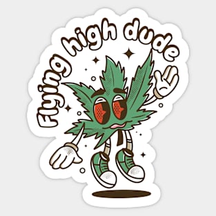 Flying High Dude Sticker